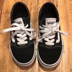Black and white vans